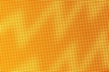 Yarım tonlu noktalı turuncu arka plan. Retro pop sanat dokusu. Geometrik desen.