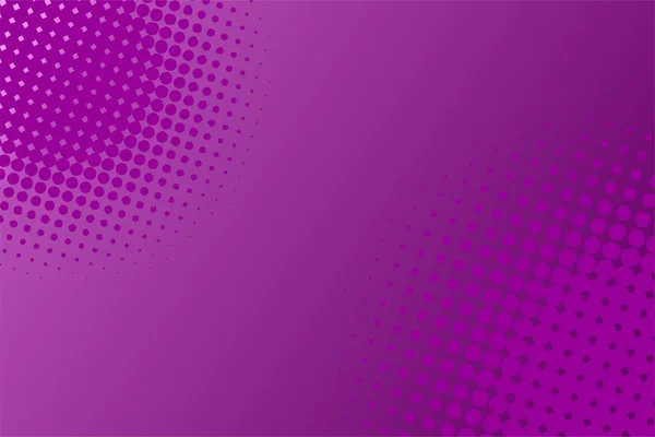 Fond Violet Dégradé Avec Motif Points Demi Tons Texture Pop — Image vectorielle