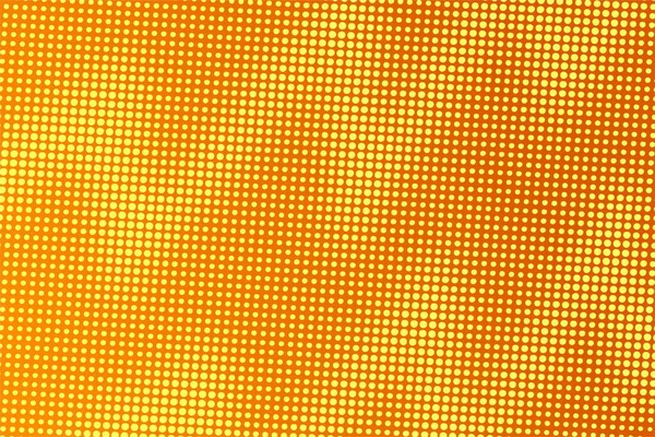 Farbverlauf Orangefarbener Hintergrund Mit Halbtonmuster Retro Pop Art Textur Geometrisches — Stockvektor