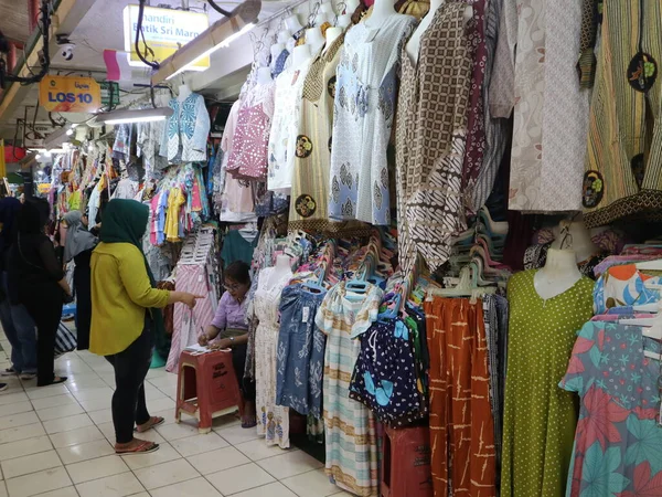 Widok Rynek Beringharjo Yogyakarta Indonezja — Zdjęcie stockowe