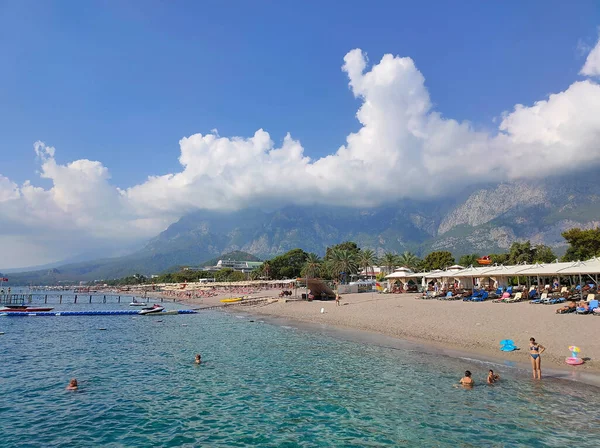 Goynuk Antalya Turchia Maggio 2021 Spiaggia Sulla Costa Mediterranea Della — Foto Stock