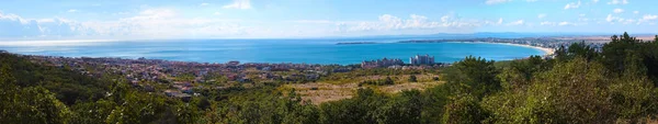 Panorama Día Soleado Vista Sobre Bahía Sunny Beach Resort Nessebar — Foto de Stock