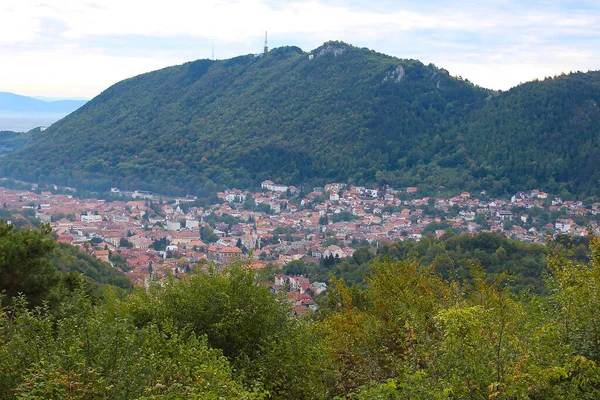 Panorama Východních Karpat Transylvánii Brasova — Stock fotografie