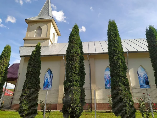 Bacau Rumunia Września 2022 Wiejski Kościół Pobliżu Bacau Północnej Rumunii — Zdjęcie stockowe