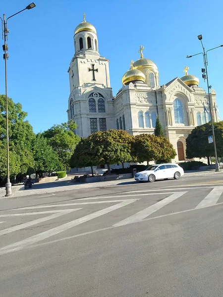 Várna Bulgária Szeptember 2022 Boldogságos Szűz Mária Mennybemenetele Templom — Stock Fotó