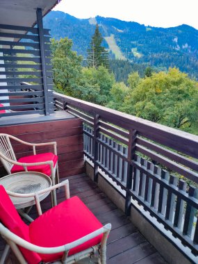 Brasov yakınlarındaki Transilvanya 'da Doğu Karpatların Panoraması