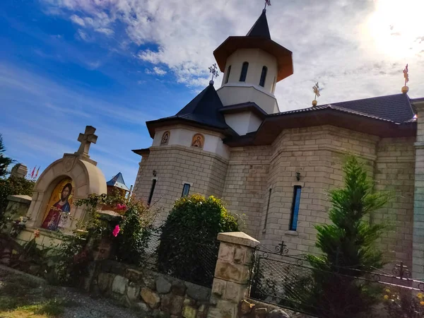 Oituz Romênia Setembro 2022 Paróquia Ortodoxa Oituz Dedicada São Imperadores — Fotografia de Stock