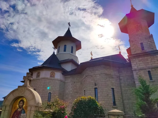 Oituz Romênia Setembro 2022 Paróquia Ortodoxa Oituz Dedicada São Imperadores — Fotografia de Stock