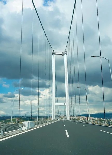 Altinova Türkei Blick Auf Die Osmangazi Brücke Eine Hängebrücke Der — Stockfoto
