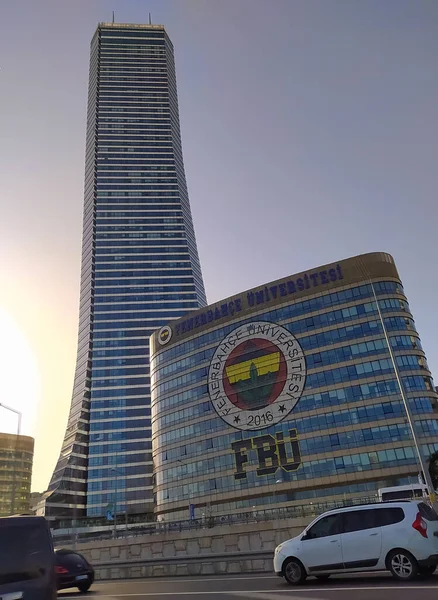 Atasehir Estambul Turquía Septiembre 2022 Residencias Fachadas Vidrio Grandes Rascacielos —  Fotos de Stock