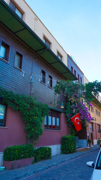 Istambul Turquia Vista Rua Sultanahmet Este Lugar Turístico Mais Popular — Fotografia de Stock