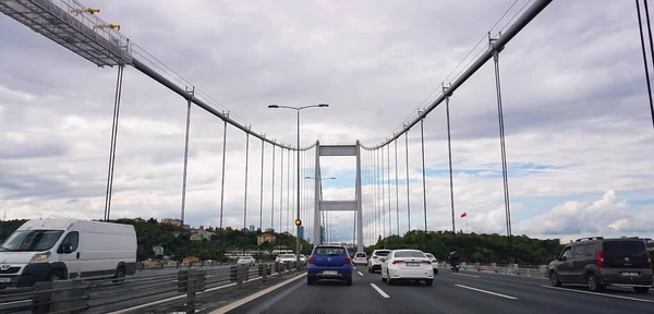 Istanbul Turquie Septembre 2022 Pont Bosphore Istanbul — Photo