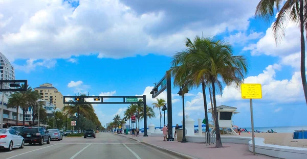 Fort Lauderdale Florida May 2022 Fort Lauderdale Beach Las Olas — Zdjęcie stockowe