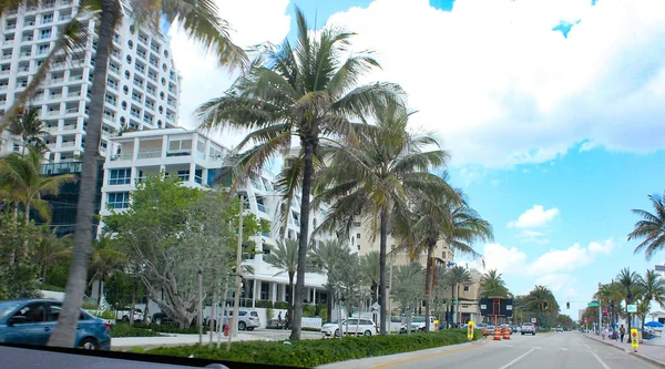 Fort Lauderdale Florida Abd Mayıs 2022 Las Olas Bulvarı Yakınlarındaki — Stok fotoğraf