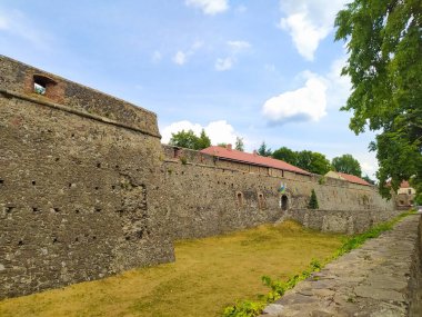 Güneşli bir günde Ukrayna kalede Uzhhorod görüntüleyin