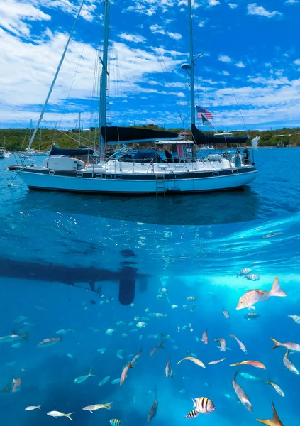 Honeymoon Beach Thomas Usvi Amerikanska Jungfruöarna Resor Koncept — Stockfoto