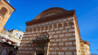 Biserica Sfantul Anton Church at downtown or old town of city of Bucharest, Romania