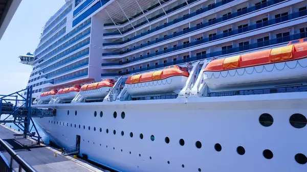 Guell Tunesië April 2023 Het Cruiseschip Msc Grandiosa Haven Van — Stockfoto