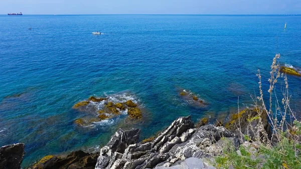 stock image The suggestive seaside promenade of the Ligurian village of nervi Genoa Italy