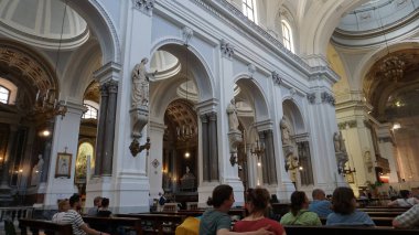 Palermo, İtalya - 26 Mayıs 2023: Palermo 'daki Bakire Meryem Katedrali, İtalya' nın başkenti