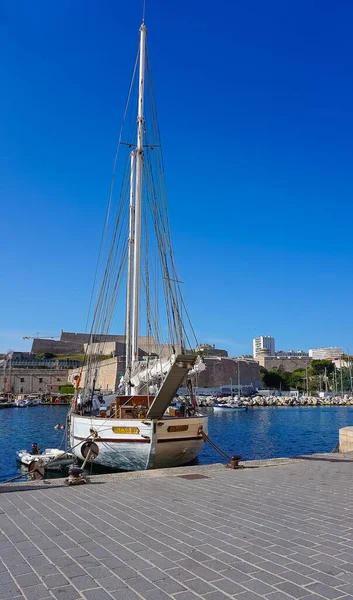 Marseille Frankrijk Mei 2023 Oude Haven Van Marseille Marseille Een — Stockfoto