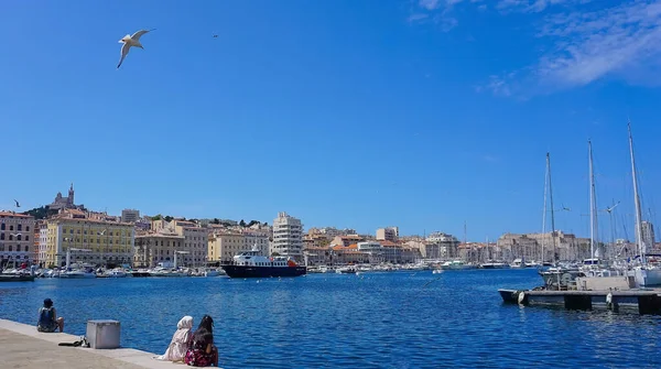 Oude Haven Marseille Tweede Grootste Stad Van Frankrijk — Stockfoto