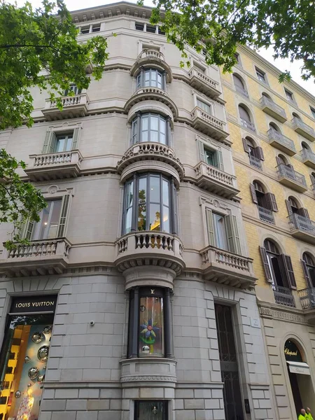 Barcelona Spain May 2023 People Walking Front Loewe Shop