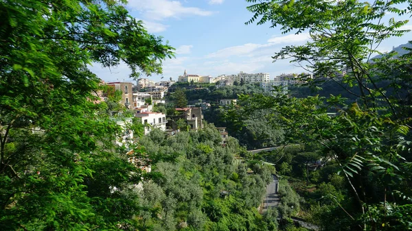 Stock image Beautiful sunny stret view from Vico Equence at IItaly