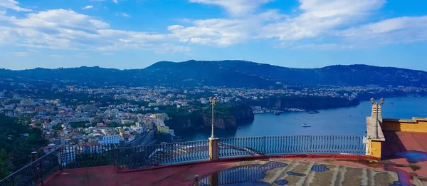 Panorámás Kilátás Sorrento Amalfi Part Olaszországban — Stock Fotó