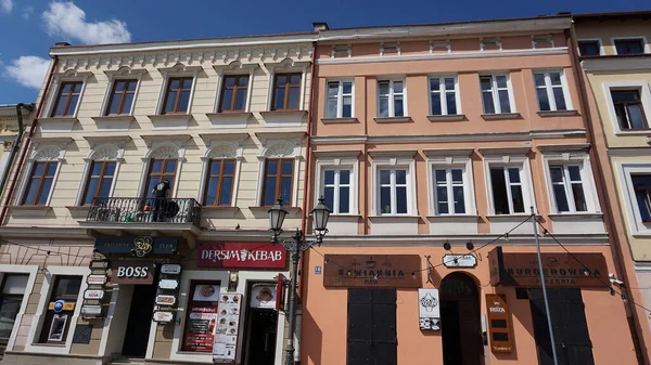 Rzeszow Πολωνία Μαΐου 2023 Παλιά Κτίρια Στην Πλατεία Της Αγοράς — Φωτογραφία Αρχείου