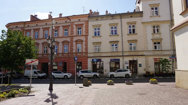 Rzeszow Polônia Maio 2023 Edifícios Antigos Perto Praça Mercado Cidade — Fotografia de Stock