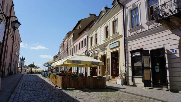 Rzeszow Polônia Maio 2023 Pessoas Descansando Café Praça Mercado Cidade — Fotografia de Stock