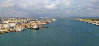 La Goulette limanı ve Tunus 'taki La Goulette limanı.