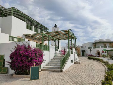 La Goulette, Tunus - 25 Mayıs 2023: La Goulette limanı ve terminali 25 Mayıs 2023