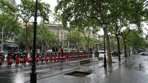 Barcelona Spanje Mei 2023 Gebouwen Rond Passeig Gracia Een Van — Stockfoto