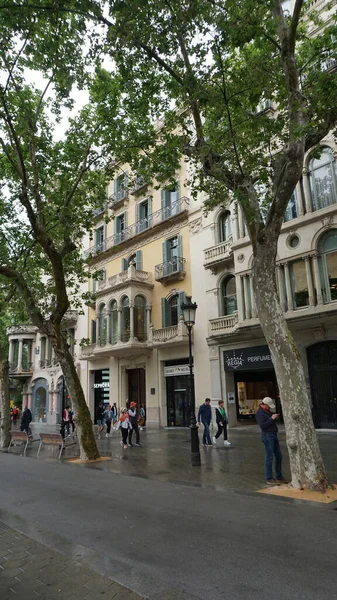 Barcelona Španělsko Května 2023 Budovy Kolem Bulváru Passeig Gracia Jedné — Stock fotografie