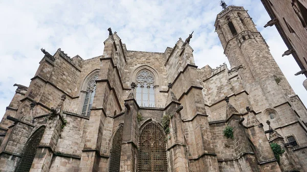 스페인 바르셀로나 지역에 십자가와 룰리아 대성당 — 스톡 사진