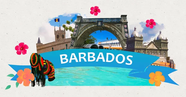 Bridgetown, Barbados. Barbados eşsiz İngiliz-Karayip mimarisine sahip güzel bir Catibbean ülkesidir..
