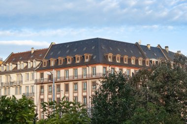 Strasbourg 'un merkezindeki tarihi cephe Fransa' da