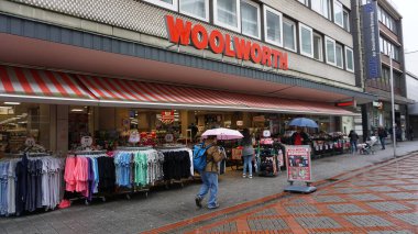 Gelsenkirchen, Germany - April 18, 2024: The Woolworth discount store in Germany clipart