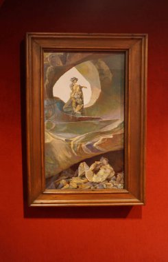 Figueres, İspanya - 20 Eylül 2024: Dali Müzesi 'nin detayları 28 Eylül 1974' te açıldı ve Salvador Dali 'nin Figueras, Katalunya, İspanya' daki en büyük çalışma koleksiyonuna ev sahipliği yaptı.