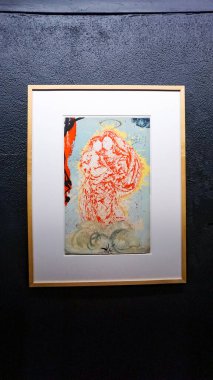 Figueres, İspanya - 20 Eylül 2024: Dali Müzesi 'nin detayları 28 Eylül 1974' te açıldı ve Salvador Dali 'nin Figueras, Katalunya, İspanya' daki en büyük çalışma koleksiyonuna ev sahipliği yaptı.