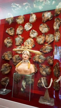 Figueres, İspanya - 20 Eylül 2024: Dali Müzesi 'nin detayları 28 Eylül 1974' te açıldı ve Salvador Dali 'nin Figueras, Katalunya, İspanya' daki en büyük çalışma koleksiyonuna ev sahipliği yaptı.