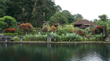 Water Palace Tirta Ganga in Bali Island at Indonesia clipart