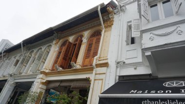 Singapur - 21 Ocak 2025: Arap mahallesinde veya 21 Ocak 2025 'te Singapur' da Kampong Glam. Arap Mahallesi, Singapur 'un en eski tarihi alışveriş bölgesidir..