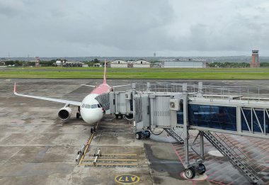 Denpasar, Bali, Endonezya - 18 Ocak 2025: I Gusti Ngurah Rai Uluslararası Havalimanı Denpasar, Bali, Endonezya