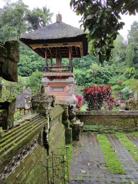 Bali, Endonezya - 11 Ocak 2025: Pura Gunung Kawi Sebatu Gianyar Tapınağı Ubud, Bali Endonezya