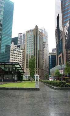 Singapur - 20 Ocak 2025: Ascott Raffles Place Singapur, No 2 Finlayson Green, CBD, Singapur