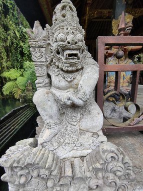 Bali, Endonezya - 11 Ocak 2025: Pura Gunung Kawi Sebatu Gianyar Tapınağı Ubud, Bali Endonezya