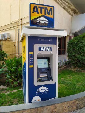 Krakow, Polonya - 22 Mayıs 2023: Krakow, Polonya 'daki Euronet Dünya Bankası